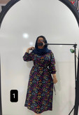 پیراهن ساحلی زنانه نخی آستین بلند کش دار