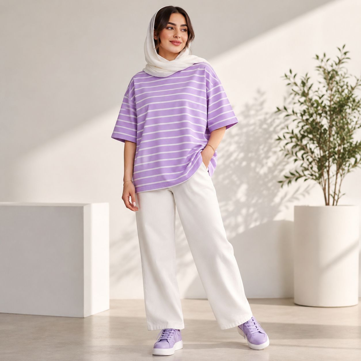 تیشرت زنانه باکسی رینگی
