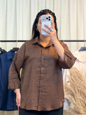 شومیز زنانه لینن طرح ترمه