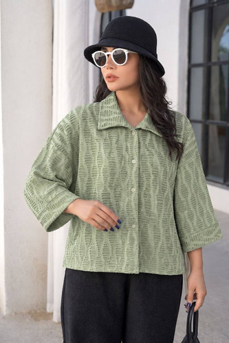شومیز زنانه مراکش زاپ دایره ای
